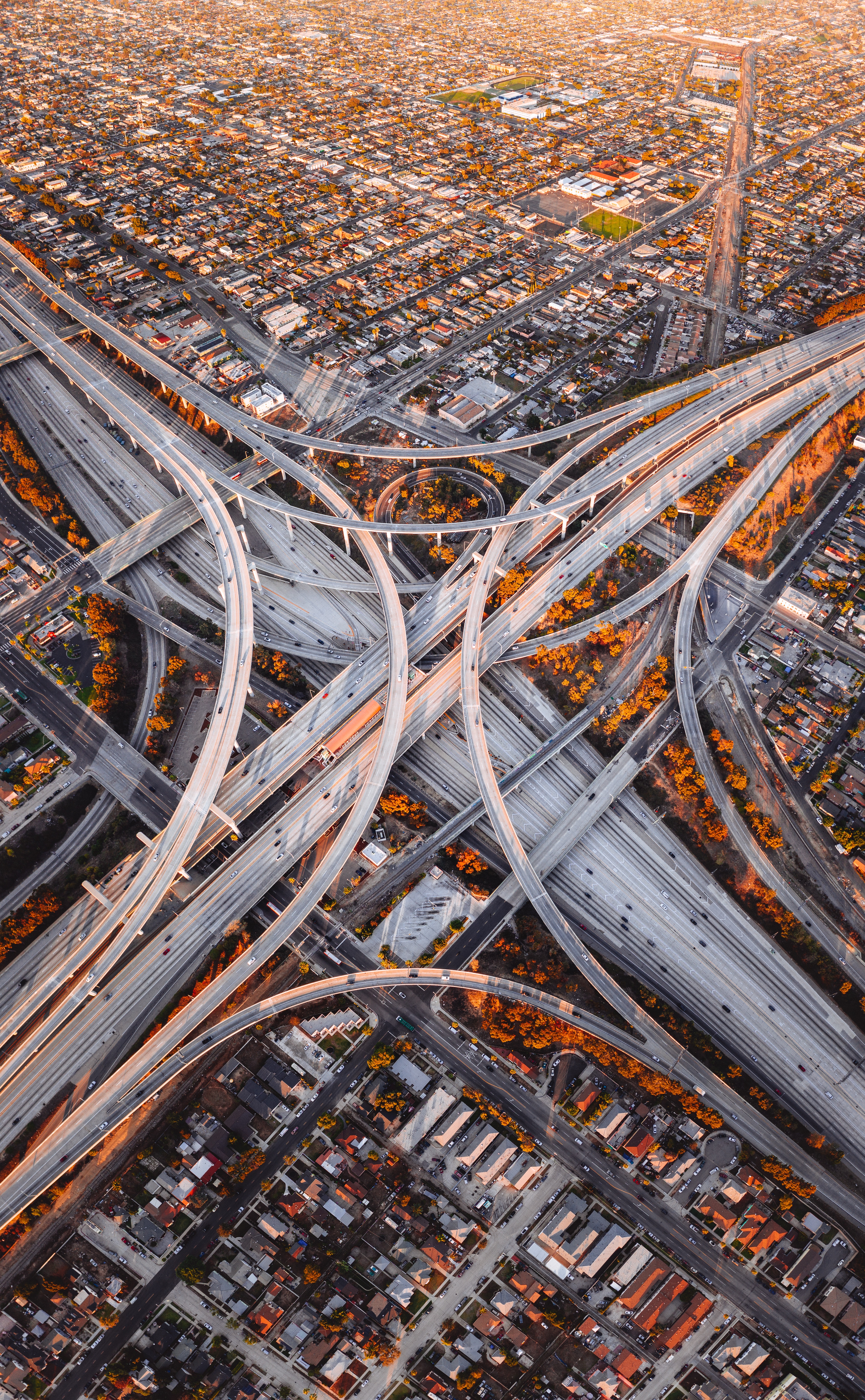 US Interstate Highway System Interchange